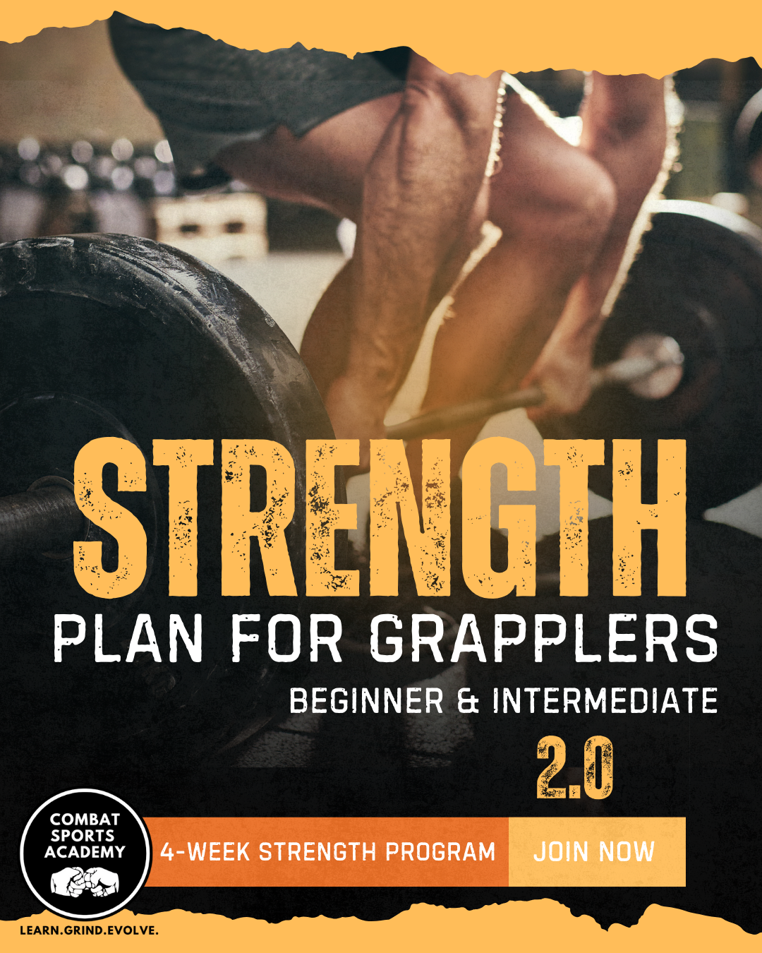 Strength Plan for BJJ/ GRAPPLING 2.0 – 4-Week Program